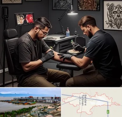 تاتو کار در بندر ترکمن