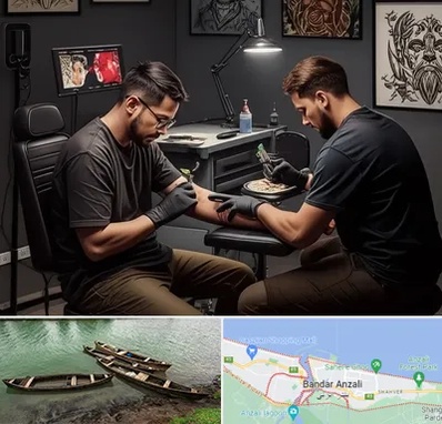 تاتو کار در بندر انزلی