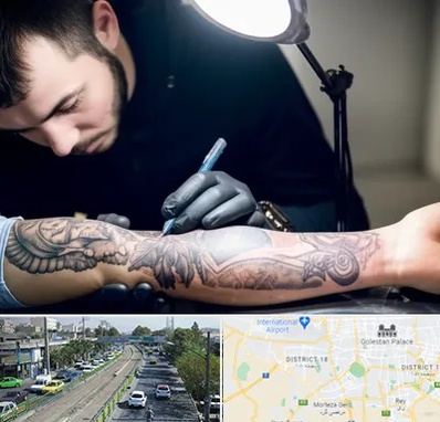 تاتو کار مرد در جنوب تهران