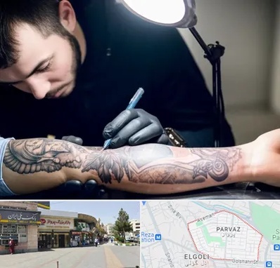 تاتو کار مرد در پرواز تبریز 