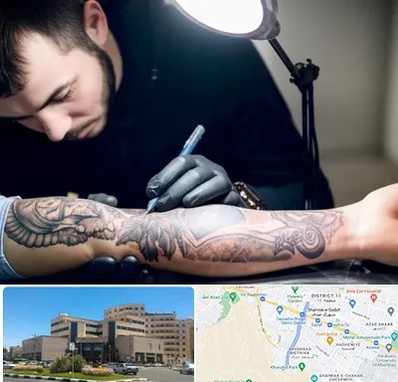 تاتو کار مرد در صیاد شیرازی مشهد 