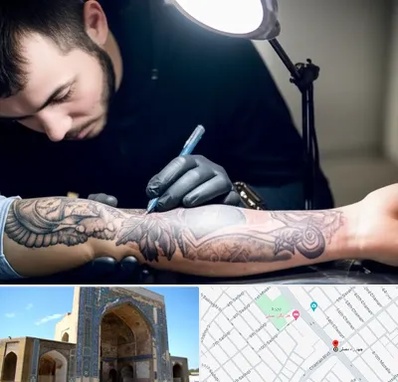 تاتو کار مرد در مصلی مشهد 