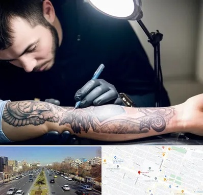 تاتو کار مرد در بلوار معلم مشهد