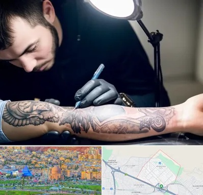 تاتو کار مرد در رشدیه تبریز 