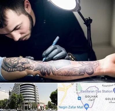 تاتو کار مرد در قلهک