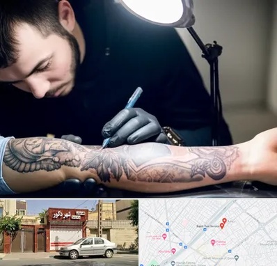 تاتو کار مرد در باجک قم