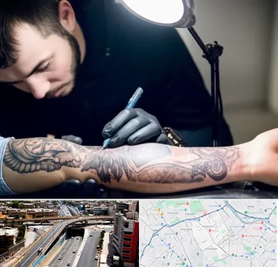 تاتو کار مرد در ستارخان شیراز