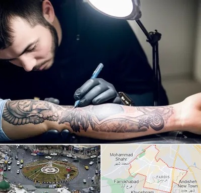 تاتو کار مرد در فردیس کرج