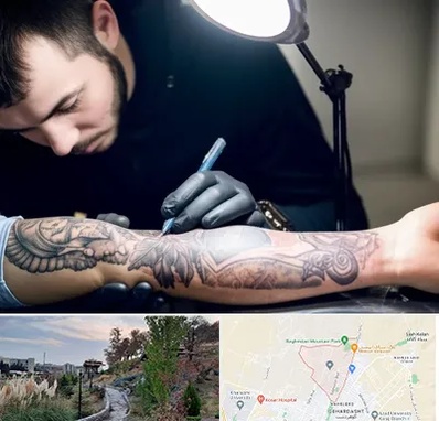 تاتو کار مرد در باغستان کرج 