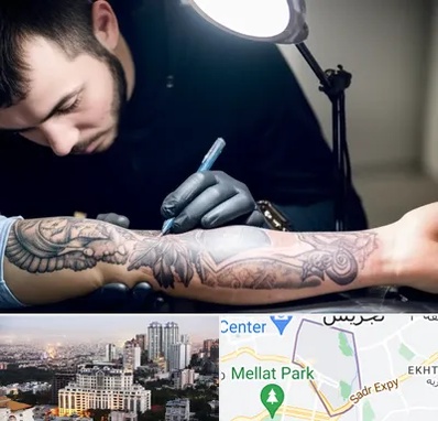 تاتو کار مرد در الهیه