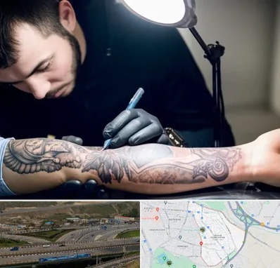 تاتو کار مرد در یاغچیان تبریز 