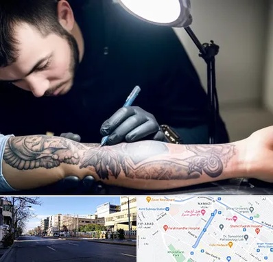 تاتو کار مرد در خیابان ملاصدرا شیراز 