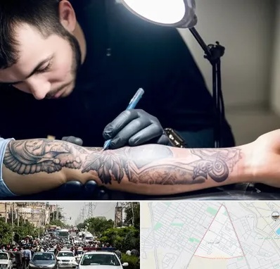 تاتو کار مرد در سیدی مشهد