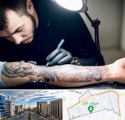 تاتو کار مرد در سعادت آباد