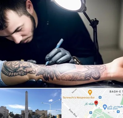 تاتو کار مرد در فلکه گاز شیراز 