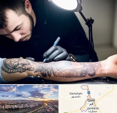 تاتو کار مرد در قم