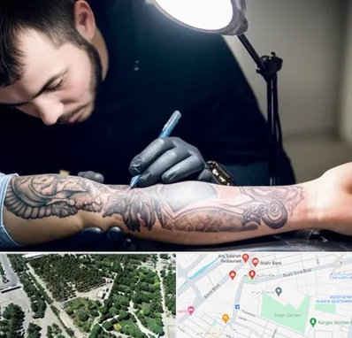 تاتو کار مرد در سالاریه قم 