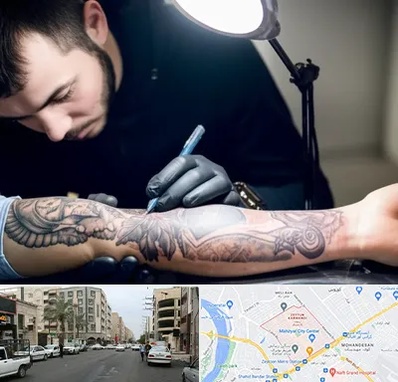 تاتو کار مرد در زیتون کارمندی اهواز 