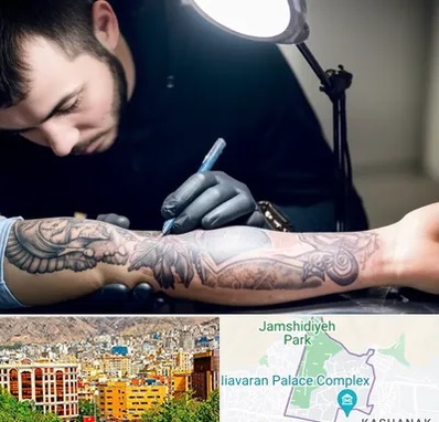 تاتو کار مرد در نیاوران