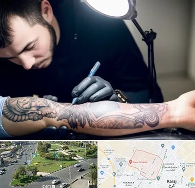 تاتو کار مرد در شاهین ویلا کرج 