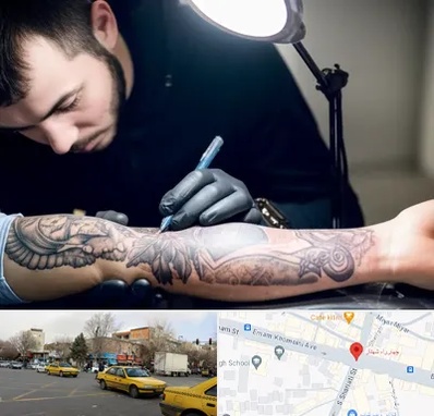 تاتو کار مرد در شهناز تبریز 