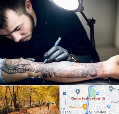 تاتو کار مرد در چهارباغ اصفهان