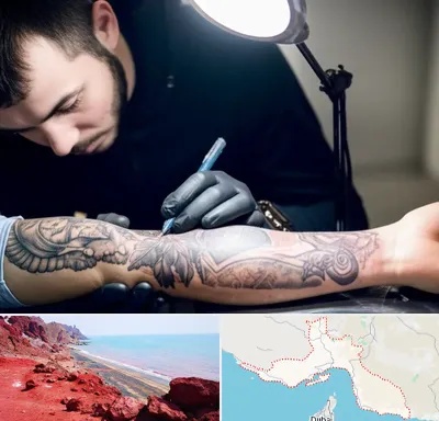 تاتو کار مرد در هرمزگان