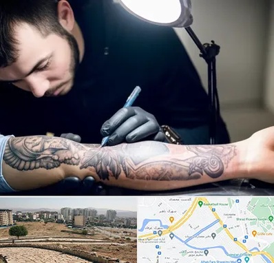 تاتو کار مرد در کوی وحدت شیراز 