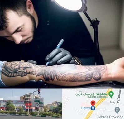 تاتو کار مرد در هروی 