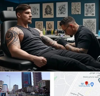 سالن تاتو در چهارراه طالقانی کرج 