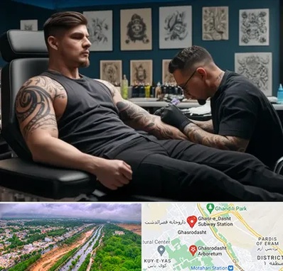 سالن تاتو در قصرالدشت شیراز 