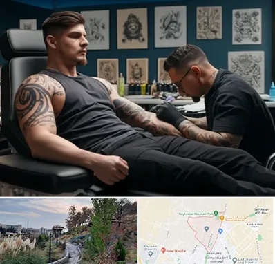 سالن تاتو در باغستان کرج