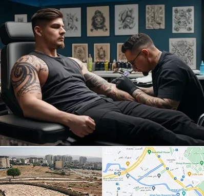 سالن تاتو در کوی وحدت شیراز 