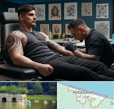 سالن تاتو در عباس آباد