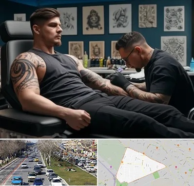 سالن تاتو در احمدآباد مشهد 