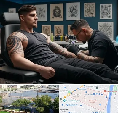 سالن تاتو در گلستان اهواز 