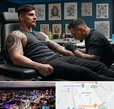 سالن تاتو در گلسار رشت