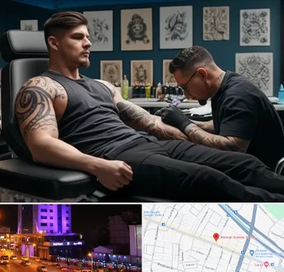 سالن تاتو در آبرسان تبریز 