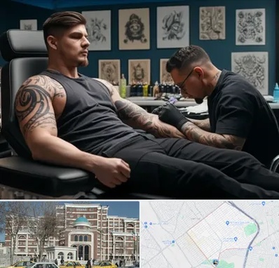 سالن تاتو در طلاب مشهد 