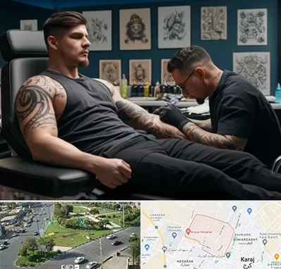 سالن تاتو در شاهین ویلا کرج