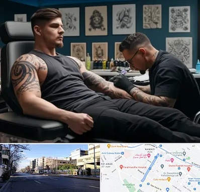 سالن تاتو در خیابان ملاصدرا شیراز 