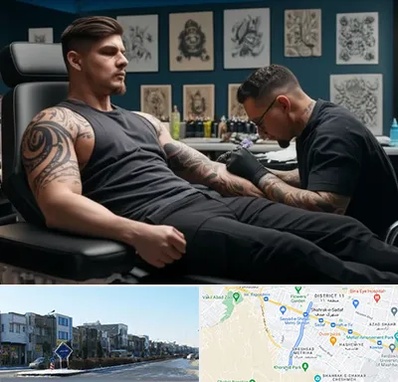 سالن تاتو در شریعتی مشهد 