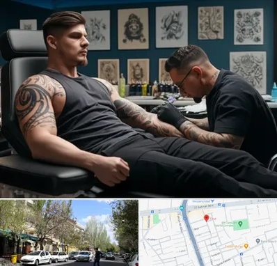 سالن تاتو در کوی فیروز تبریز 