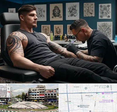 سالن تاتو در مرکز تهران