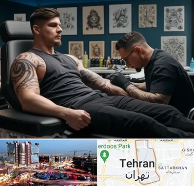 سالن تاتو در صادقیه 