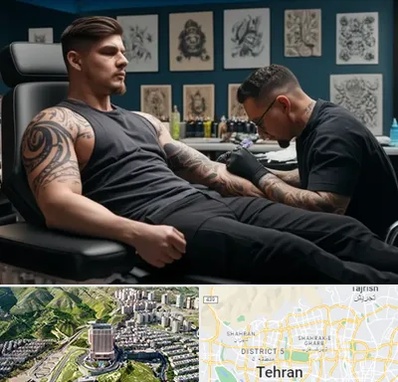 سالن تاتو در شمال تهران 