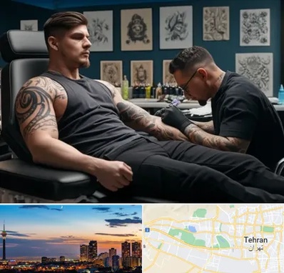 سالن تاتو در غرب تهران