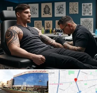 سالن تاتو در نصف راه تبریز 