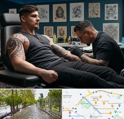 سالن تاتو در خیابان ارم شیراز 