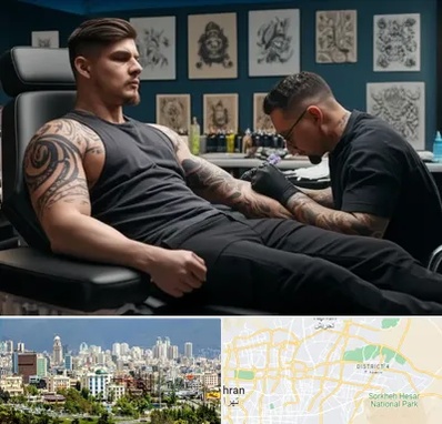 سالن تاتو در شرق تهران